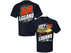 Preorder Joey Logano #22 Patriotic Adult 2-Spot T-Shirt 2024
