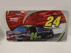 Jeff Gordon #24 Drive To End Hunger Red Car NASCAR License Plate