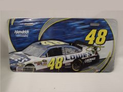 Jimmie Johnson #48 Lowes Blue Car NASCAR License Plate