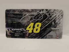Jimmie Johnson #48 Lowes Burnout NASCAR License Plate